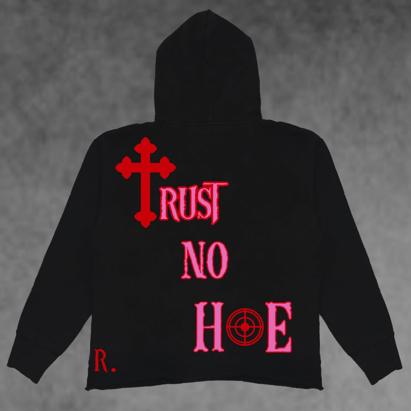 Cropped No Trust Hoodie